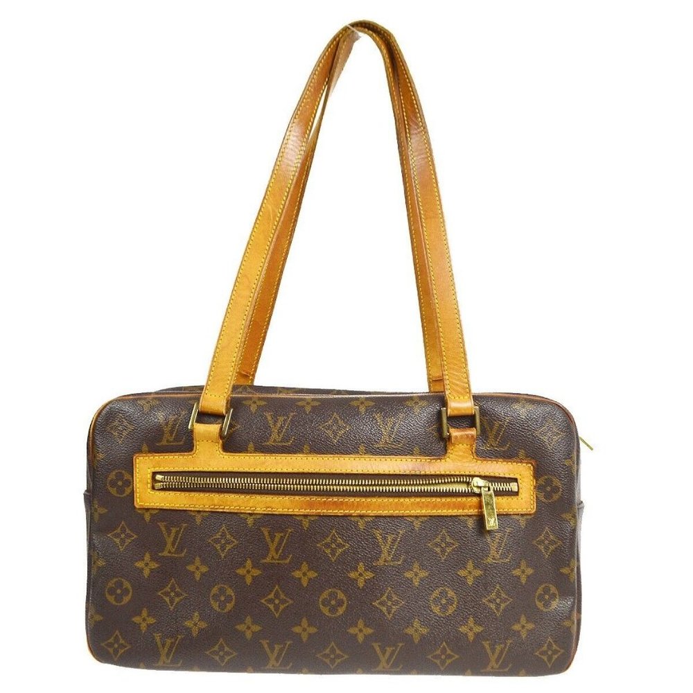 Authentic Louis Vuitton Shoulder Bag Cite GM Monogram Used LV Handbag Vintage